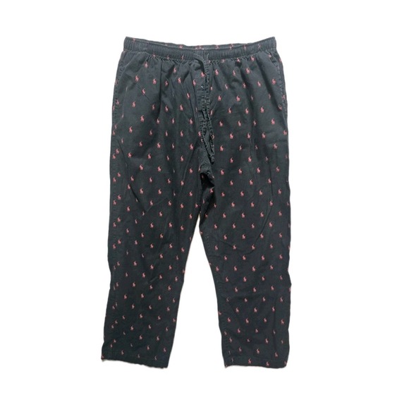 Polo Ralph Lauren Other - Polo Ralph Lauren Pajama Pants Loungewear Men's Large Black Logo Print